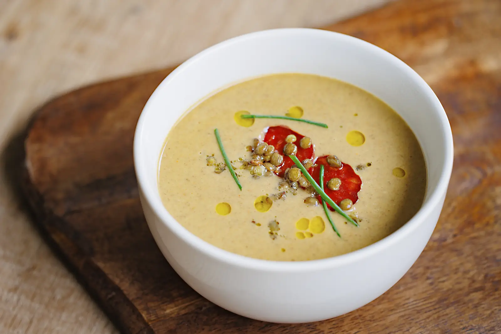 Potage de lentilles et légumes au chorizo enrichi avec Appéti’mix